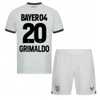 Camisa de time de futebol Bayer Leverkusen Alejandro Grimaldo #20 Replicas 2º Equipamento Infantil 2023-24 Manga Curta (+ Calças curtas)